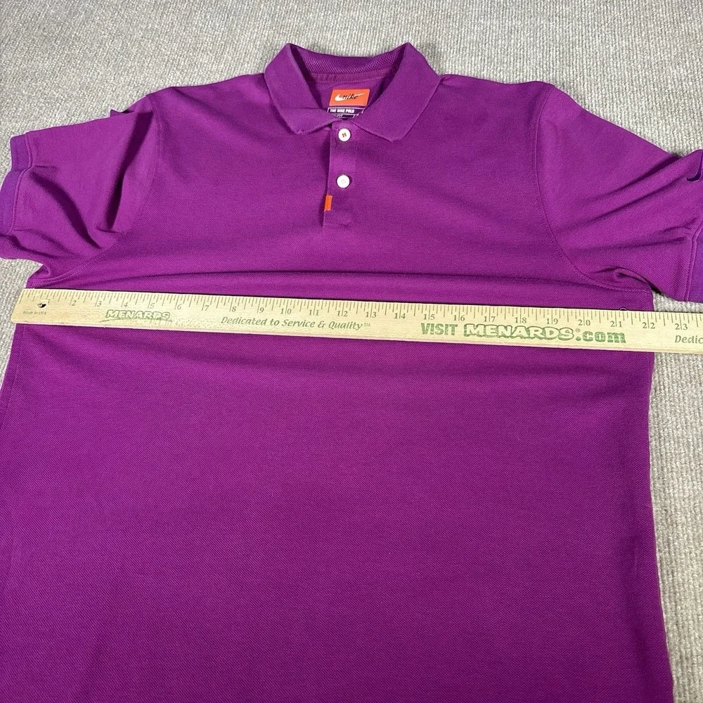 Nike The Nike Polo Shirt Mens M Short Sleeve Purple‎ Dri Fit Knit Golf